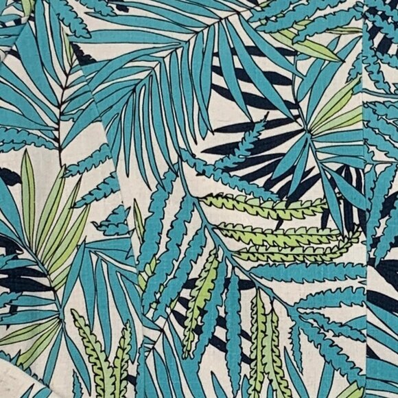 Sag Harbor Stretch Tropical/Leaf Print Linen/Spandex Blazer Women's Size 12 - Picture 7 of 7